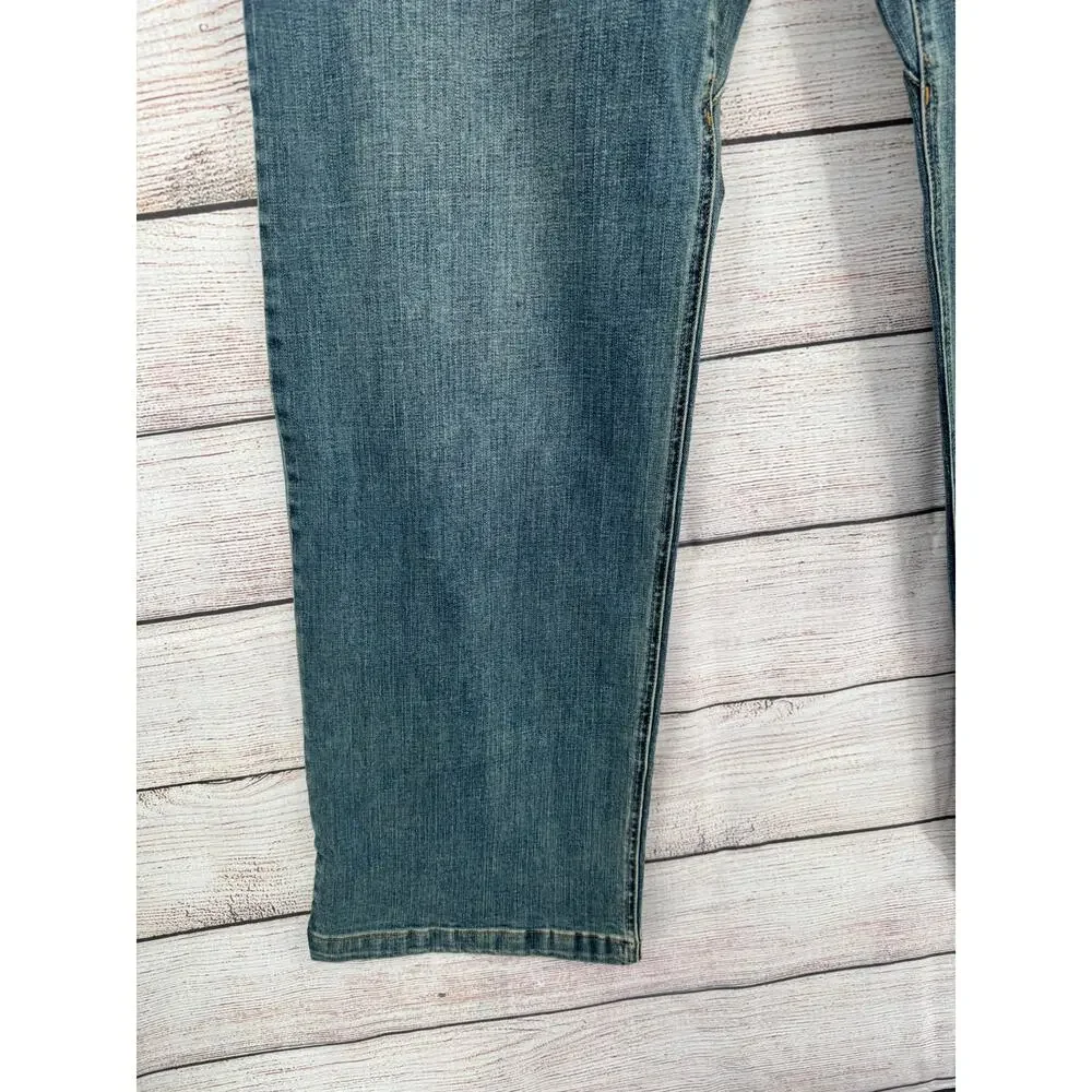 prAna Axiom Straight Leg Jeans‎ Mens 38x32 Blue Medium Wash Denim NEW